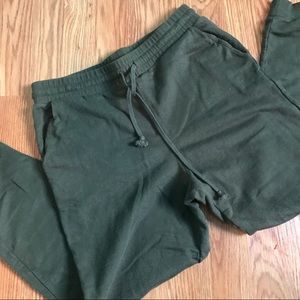 Army green joggers
